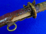 Japanese Japan WW2 Pilot Tanker Katana Officer's Sword Antique Blade