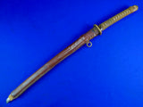 Japanese Japan WW2 Pilot Tanker Katana Officer's Sword Antique Blade