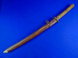 Japanese Japan WW2 Pilot Tanker Katana Officer's Sword Antique Blade