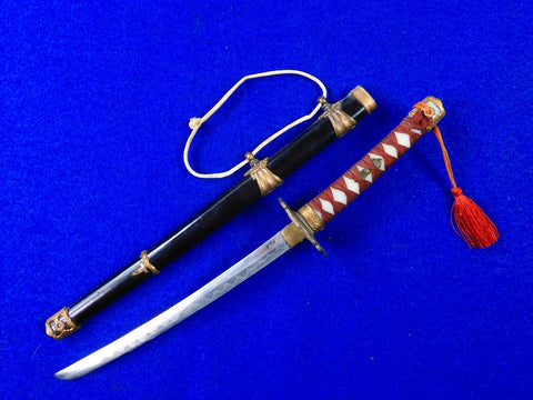 Vintage Old Japan Japanese Katana Doll Mini Miniature Toy Sword w/ Scabbard 