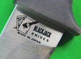 Vintage Japan Japanese Made BLACKJACK Mini Mamba Bowie Fighting Knife w/ Sheath