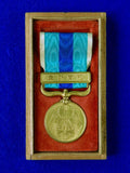 Antique Japanese Pre WW1 Russia Japan War Medal w/ Box Order Badge 