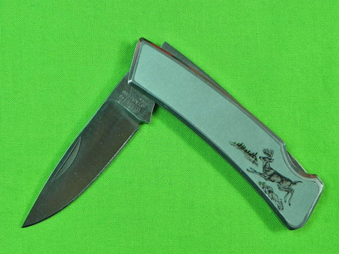 Japan Japanese UTICA Wildlife Collector Series Lock Back Folding Pocket Knife #3