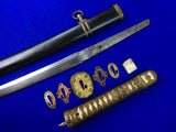 Japanese Japan WW2 Signed Officer's Katana Sword w/ Scabbard