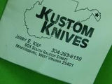 US Custom Hand Made Jerry E. Kief JKustom Knives Stag Hunting Knife & Sheath