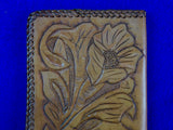 John Ek Personal Handmade Carved Leather Wallet Pouch Pocketbook