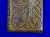 John Ek Personal Handmade Carved Leather Wallet Pouch Pocketbook