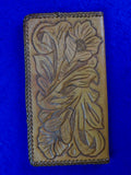 John Ek Personal Handmade Carved Leather Wallet Pouch Pocketbook