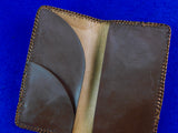 John Ek Personal Handmade Carved Leather Wallet Pouch Pocketbook