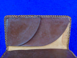 John Ek Personal Handmade Carved Leather Wallet Pouch Pocketbook