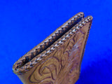 John Ek Personal Handmade Carved Leather Wallet Pouch Pocketbook