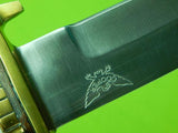 Vintage US Custom Made J.N. John Nelson COOPER Huge Bowie Fighting Knife w Bo