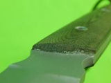 US USA Custom Made Handmade John William GOLDFARB Tactical Fighting Knife & Sheath