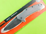 Vintage US Made Kershaw Kai 1776GRYBWX Link Gray Blackwash Folding Pocket Knife New Sealed