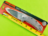 Vintage US Made Kershaw Kai 1776GRYBWX Link Gray Blackwash Folding Pocket Knife New Sealed