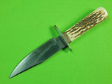US Custom Hand Made MARK NEVLING BURR OAK Knives Damascus Blade Hunting Knife
