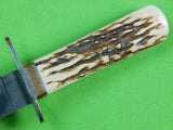 US Custom Hand Made MARK NEVLING BURR OAK Knives Damascus Blade Hunting Knife