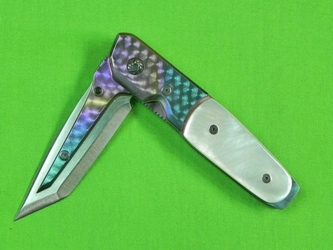 Custom Hand Made MIKE FRANKLIN HAWG Atack Folding Pocket Knife