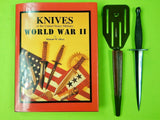 MINT US WW2 OSS Stiletto Fighting Knife w/ Scabbard - Michael Silvey Collection