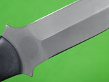 US 1980 Custom Hand Made by JEFF C. MORGAN Tactical Fighting Knife & Sheath