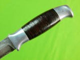 Vintage Custom Hand Made MORSETH Brusletto Norway Knife & Sheath