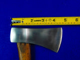 Vintage US MARBLES Gladstone #5 Belt Camping Axe Hatchet with leather sheath scabbard