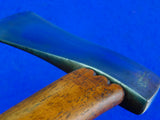 Vintage US MARBLES Gladstone #5 Belt Camping Axe Hatchet with leather sheath scabbard