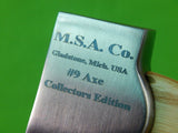 M.S.A. Co. Marbles Gladstone MI Custom 2003 Collector's Edition #9 Axe & Sheath