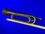 Vintage Military Army US Regulation Czechoslovakia Made Bugle Musical Instrument