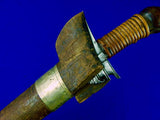 Antique Old Philippine Philippines 19 Century Moro Kris Sword Swords w/ Scabbard
