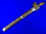 Antique Old Philippine Philippines 19 Century Moro Kris Sword Swords w/ Scabbard