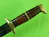 Custom Hand Made D. L. NOVAK Clarkson NE Fighting Knife & Sheath Case