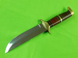 Custom Hand Made D. L. NOVAK Clarkson NE Fighting Knife & Sheath Case