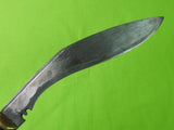 Antique 19 Century Nepalese Nepal Kothimora Kukri Presentation Knife & Scabbard