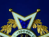 Netherlands Dutch Gold ORDER of ORANIEN-NASSAU Commander Cross Medal Badge