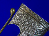 Antique North African Morocco Andrea Ferara Silver Nimcha Sword w/ Scabbard