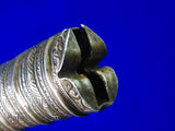 Antique North African Morocco Andrea Ferara Silver Nimcha Sword w/ Scabbard