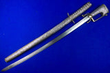 Antique North African Morocco Andrea Ferara Silver Nimcha Sword w/ Scabbard