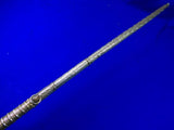 Antique North African Morocco Andrea Ferara Silver Nimcha Sword w/ Scabbard