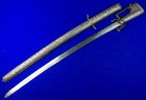Antique North African Morocco Andrea Ferara Silver Nimcha Sword w/ Scabbard