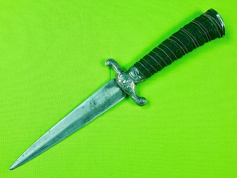 Antique Old 18 Century German Germany French Silver Marked Hunting Dagger Knife
