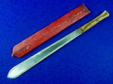 Vintage Antique Old African Africa Dagger Short Sword Knife w/ Sheath