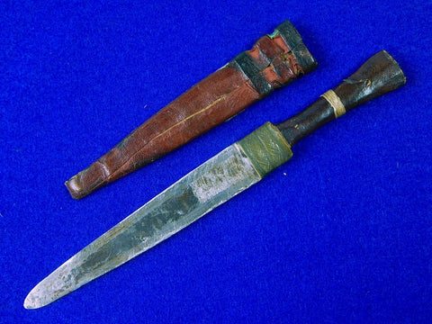 Vintage Old Antique African Africa Miniature Mini Small Knife Sword w/ Scabbard 