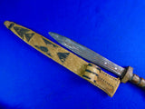Old Antique Vintage Africa African Short Sword w/ Scabbard