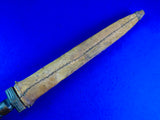 Old Antique Vintage Africa African Short Sword w/ Scabbard