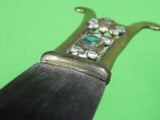 Antique Old Middle Eastern Indopersian Turkish Dagger Fighting Knife & Scabbard