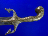 Vintage Antique Old Middle East Shamshir Display Sword w/ Scabbard