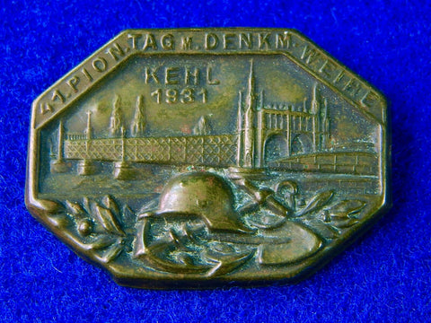 Austrian Austria 1931 WW1 WWI Veteran Pin Medal Order Badge 
