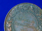 Antique French France Bronze 1868 19 Century Napoleon III Table Medal