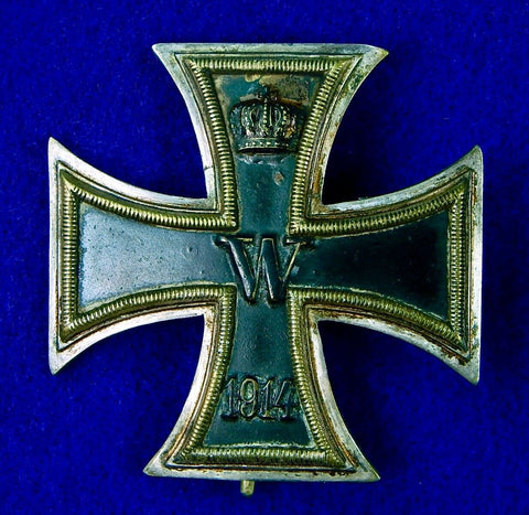 German Germany Antique WW1 Iron Cross 1 Class Medal Order Badge Pin Award 